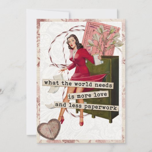 Mehr Liebe Feiertagskarte (Vorderseite)