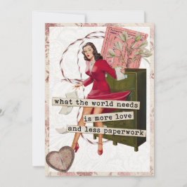 Mehr Liebe Feiertagskarte