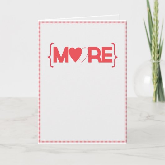Mehr Liebe Feiertagskarte (Vorderseite)