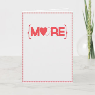 Mehr Liebe Feiertagskarte