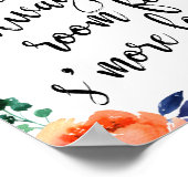 Mehr Liebe für Hochzeiten: 8 x 10 Blumenzeichen Poster (Ecke)