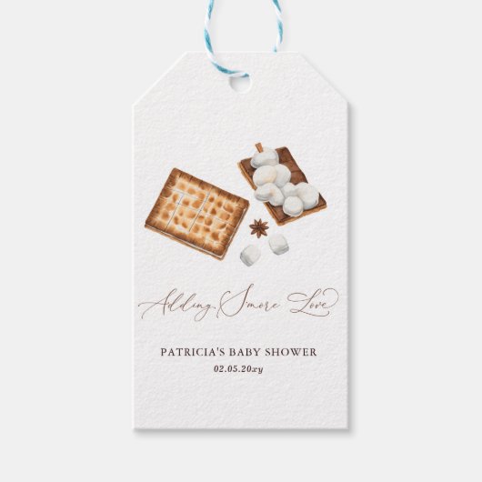 Mehr Liebe Geschlechtsneutrale Babydusche Geschenkanhänger (Vorderseite)