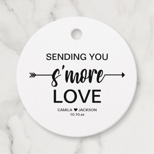 Mehr Liebe Hochzeit Geschenkanhänger (Vorderseite)