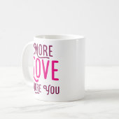 Mehr Liebe, mehr Sie. Kaffeetasse (Vorderseite Links)