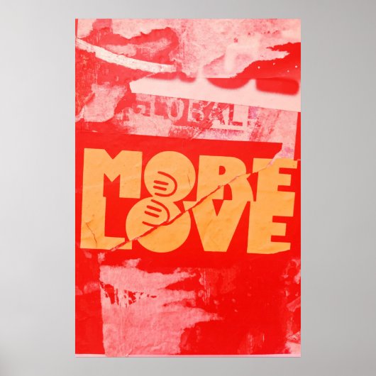 Mehr Liebe Pop Kunst, Modernes Original Poster (Vorne)