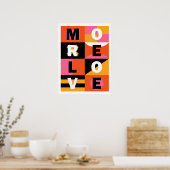 Mehr Liebe Poster (Küche)