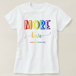 Mehr Liebe Regenbogen-T - Shirt