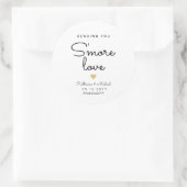 Mehr Liebe Spaß Gastgeschenk Hochzeit senden Runder Aufkleber (Tasche)