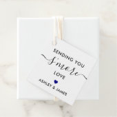 Mehr Liebe-Tag, Hochzeit Navy Blue Geschenkanhänger (Beispiel)