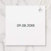 Mehr Liebe-Tag, Hochzeitrosa Geschenkanhänger (Rückseite)