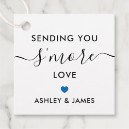 Mehr Liebe-Tag senden, Hochzeit Blau Geschenkanhänger