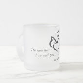 Mehr Liebe-Tasse Mattglastasse (Vorderseite Links)