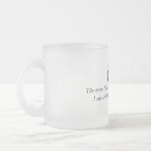 Mehr Liebe-Tasse Mattglastasse (Links)