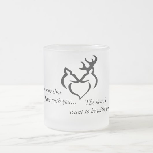 Mehr Liebe-Tasse Mattglastasse (Mittel)