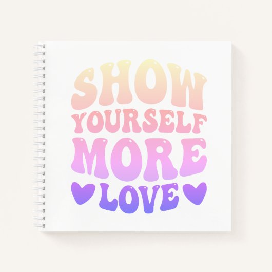 Mehr Liebe zeigen Notizblock (Vorderseite)