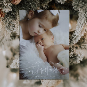Mehr Liebe zu Weihnachten Foto Geburt Ankündigung