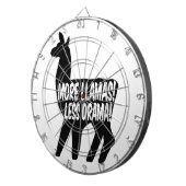 Mehr Llamas weniger Drama Dartscheibe (Vorderseite rechts)