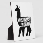 Mehr Llamas weniger Drama Fotoplatte (Seite)
