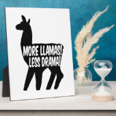 Mehr Llamas weniger Drama Fotoplatte (Seite)