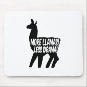 Mehr Llamas weniger Drama Mousepad (Vorne)