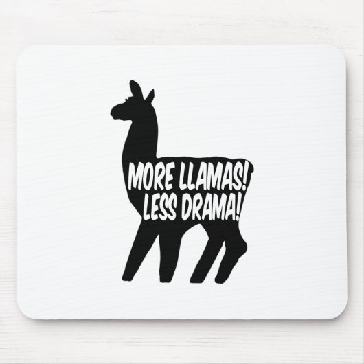 Mehr Llamas weniger Drama Mousepad (Vorne)