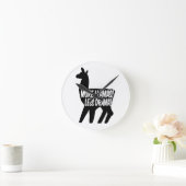 Mehr Llamas weniger Drama Runde Wanduhr (Zuhause)