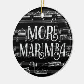 Mehr Marimba Chalkboard - Schwarz-weiße Musik Keramik Ornament (Links)