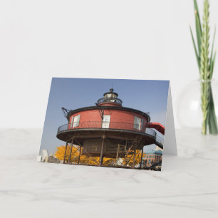 MEHR, MARYLAND. USA. Sieben-Fuß-Knoll Feiertagskarte