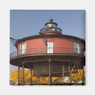 MEHR, MARYLAND. USA. Sieben-Fuß-Knoll Magnet