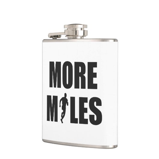 Mehr Meilen laufen Flachmann (Links)