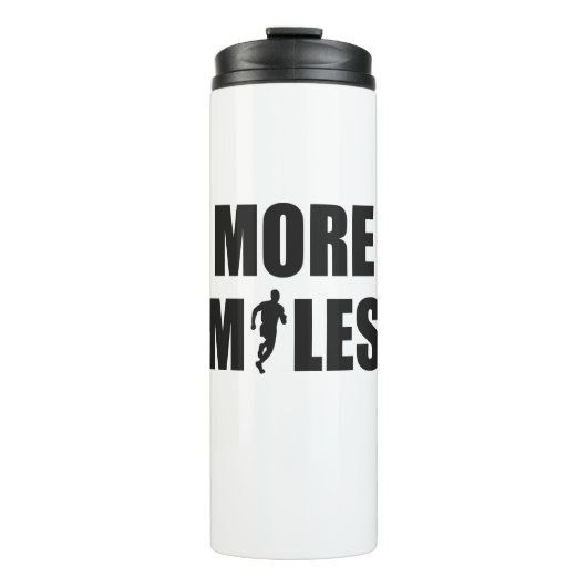 Mehr Meilen laufen Thermosbecher (Vorderseite)