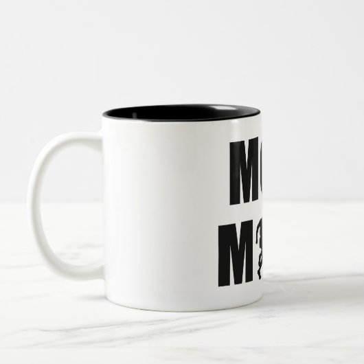 Mehr Meilen laufen Zweifarbige Tasse (Links)