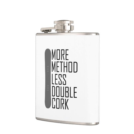 Mehr Methode weniger Doppelkorken Flachmann (Links)