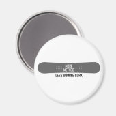 Mehr Methode weniger Doppelkorken Magnet (Vorderseite/Rückseite)