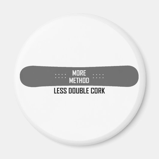 Mehr Methode weniger Doppelkorken Magnet (Vorne)