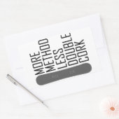 Mehr Methode weniger Doppelkorken Rechteckiger Aufkleber (Umschlag)