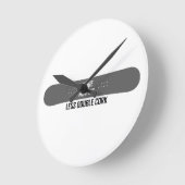 Mehr Methode weniger Doppelkorken Runde Wanduhr (Winkel)