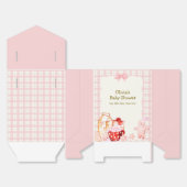 Mehr Milch & Cookie Gingham Winter Baby Dusche Geschenkschachtel (Ungefaltet)