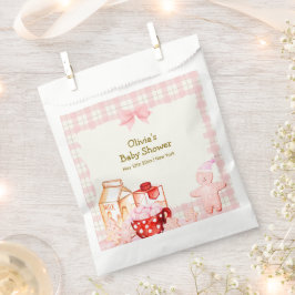Mehr Milch & Cookie Gingham Winter Baby Dusche Geschenktütchen