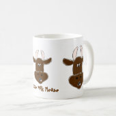 "Mehr Milchkühe bitte" Animierte Kuh-Tasse Kaffeetasse (VorderseiteRechts)