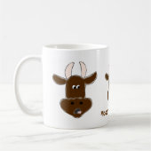 "Mehr Milchkühe bitte" Animierte Kuh-Tasse Kaffeetasse (Links)