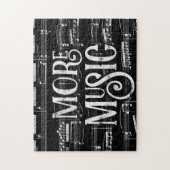 Mehr Musik Chalkboard - Schwarz-weiß Musiker Puzzle (Vertikal)