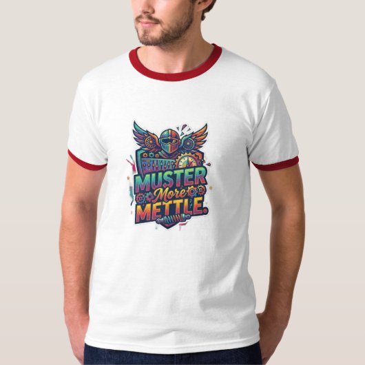 Mehr Mut Muster. T-Shirt (Vorderseite)
