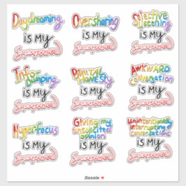 Mehr Neurodivere Superkräfte Aufkleber