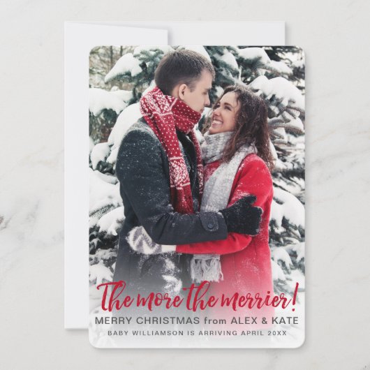 Mehr noch: | Ankündigung der Schwangerschaft Weihn (Vorderseite)