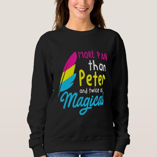 Mehr Pan als Peter - Lgbtq Quee Omnisexual Panse Sweatshirt (Vorderseite)