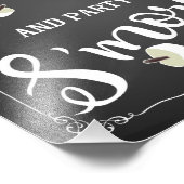 Mehr Party für Hochzeiten Fotodruck (Ecke)