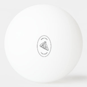 Mehr Pizza weniger Stress Tischtennisball