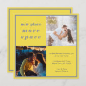 Mehr Platz 2 Foto Gelb grau bewegen Ankündigung (Vorne/Hinten)