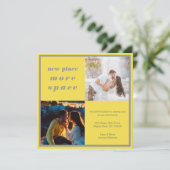 Mehr Platz 2 Foto Gelb grau bewegen Ankündigung (Stehend Vorderseite)